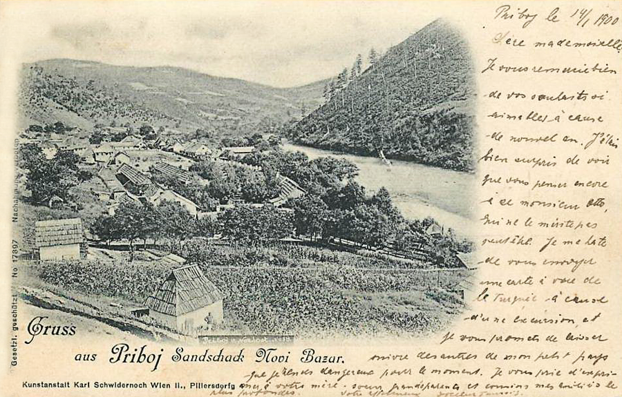 Priboj na razglednici iz 1900. godine